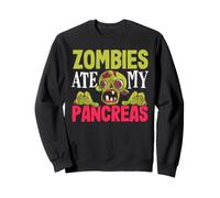 Zombies Ate My Pancréas T1D Sensibilisation au diabète diabétique Sweatshirt