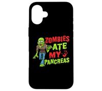 Zombies Ate My Pancréas T1D Type 1 Diabète Filles Enfants Garçons Coque pour iPhone 16 Plus