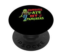 Zombies Ate My Pancréas T1D Type 1 Diabète Filles Enfants Garçons PopSockets PopGrip Adhésif