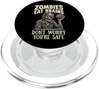 Zombies Eat Brains Don't Worry You're Safe PopSockets PopGrip pour MagSafe