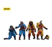 Zombies - Pack 4 figurines Dark Source Biochemical Lab Team 8 cm