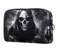 Zombies Trousse de toilette pour femme, grande trousse de maquillage pratique avec fermeture éclair, multicolore, 18.5x7.5x13cm/7.3x3x5.1in, Trousse de toilette