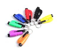 Zomepeyoll Outil d'urgence 2 en 1 : Brise-vitre et coupe-ceinture de sécurité, Marteau de sécurité, Porte-clés d'urgence, Essentiel pour voiture (Vert, Acier inoxydable)