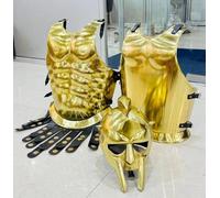 Zomitiya Maximus Casque de gladiateur médiéval armure romaine spartiate avec veste mus