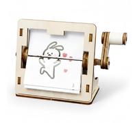 ZOMKIFA 1 Pièce Flipbook Personnalisé - Machine à Animations Photo à Manivelle, Cadre Kit DIY, Album Photo Cadeau pour Couples