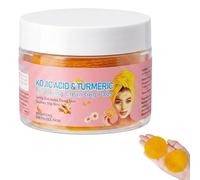 ZOMKIFA 50 Pièces Tampons Exfoliants Acide Kojique et Curcuma Nettoyant et Éclaircissant Gommage Visage Corps Équilibre Sébum Pour Peau Lumineuse Lisse Pores Affinés Cosmétique