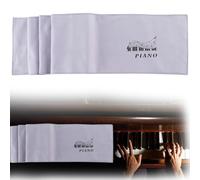 ZOMKIFA Housse piano 88 touches, gris 135 x 15 cm microfleece protection, universelle pour pianos électroniques et numériques, housse élastique clavier, antipoussière et facile à entretenir