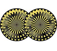 Zomo Lot de 2 disques de feutrine Jaune
