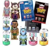 ZomPool Marvel Pop! Figure Dead Zombie Pool Bundled with Mini Character Blind Box MERC in Mouth & Deadpool Hero Scooter 30th Collectible 3 Items