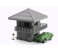 Zona Alfa Tour de guet - Terrain imprimé en 3D - Tour d'observation post-apocalyptique avec balcon - Échelle de 15 mm, 20 mm ou 28 mm - Terrain de Wargaming miniature (15 mm)