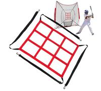 Zona de Strike pour filet de baseball softball - 9 trous Lancer Battear Attraper Entraînement Entraîneur portable de frappe et de précision pour lanceurs