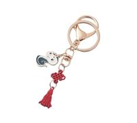 ZONABSQQ Porte-clés Pendentif Porte-Bonheur Serpent du Zodiaque Chinois, Accessoires créatifs for Femmes et Hommes, breloque de Sac, Cadeau, 2025(Style 6)