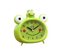 ZONABSQQ Réveil Réveil ， Réveil en Forme de Petite Grenouille de Dessin animé ， Fonctionne sur Piles avec veilleuse, sans tic-tac ， Ensemble Facile ， Cadeau Compagnon de réveil