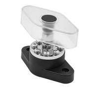 ZONADAH Accessoires électroniques de voiture 300 A Rail de collecte à courant élevé, bornier rond multidirectionnel en cuivre pour camping-car, camion, bateau, mise à niveau électrique