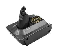ZONADAH Adaptateur V6 Compatible avec Batterie Dewalt 20 V Compatible avec Batterie Dyson V6 Compatible avec Les aspirateurs Dyson V6 Series (Adaptateur Uniquement)