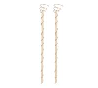 ZONADAH Lot de 2 piquets de culture électrique en bois de 30,5 cm - En cuivre - Pour plantes d'intérieur et d'extérieur