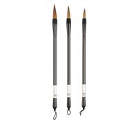 ZONADAH Lot de 3 pinceaux de calligraphie chinoise - 3 tailles - Pinceau d'écriture traditionnel Sumi - Pinceau de peinture - Pinceau Kanji pour débutants