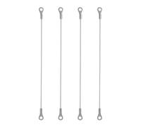 ZONADAH Lot de 4 câbles métalliques en acier inoxydable, manchon de sertissage, câble, porte, armoire, système de retenue, matériel de balançoire, corde de limitation, accessoires de bateau