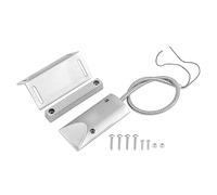 ZONADAH NC Capteur de contact de sécurité filaire pour fenêtre/porte Alarme Interrupteur magnétique Reed Interrupteur de détection magnétique Contacts de porte Reed pour la sécurité à la maison Gris