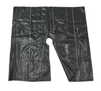 ZONADAH Toile de désherbage résistante 1 x 1 m - Bâche de protection contre les mauvaises herbes - Bâche de sol carrée - Résistante aux UV - Pour terrasse, jardin, aménagement paysager