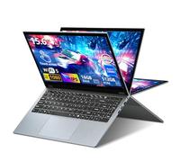 Zonatrix Ordinateur Portable 2 en 1, 15,6" Win11 PC Portable 16Go RAM 512Go SSD, PC Portable Ryzen3 3200U CPU, Radeon Graphics GPU, Laptop avec 360°Flip IPS Tactile Écran, Mini-HDMI+RJ45+TypeC+USB3.0