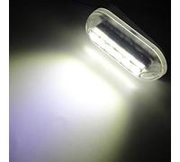 ZONCENG Lampe de navigation 12 V 6 LED étanche pour bateau, éclairage de paysage sous-marin, lumières d'ancre, feux arrière pour bateau, accessoires de bateau (blanc)