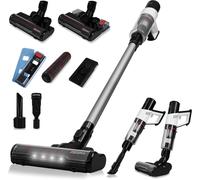 Zonder Klaar Base Aspirateur Balai Sans Fil 250W,Autonomie Jusqu'À 55 Min,3 Modes De Fonctionnement,Brosse Électrique Led,Capteur De Poussière Intelligent,Nettoyage Des Sols Humides