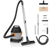 Zonder Pro Compact Aspirateur Sec Et Humide,Aspirateurindustriel Compact 1000W,Récipient 6 L,Buse De Nettoyage Des Tissus D'Ameublement Et Tapis,Fonction De Soufflage