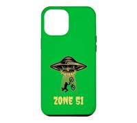 Zone 51 Alien Base Secrete Nevada USA Vélo UFO Coque pour iPhone 12 Pro Max