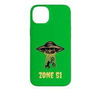 Zone 51 Alien Base Secrete Nevada USA Vélo UFO Coque pour iPhone 14 Plus