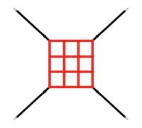 Zone d'attaque de la de Lancement - Écran d'entraînement Polyvalent de 60 x 40 cm | Filet d'entraînement en Diamant pour Lancer Le Terrain de Swing, améliorer Les routines de Livraison