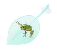 Zone De Bain pour Tortues - Terrasse d'escalade en Forme De Feuille - Accessoires De Décoration pour Aquarium Terrarium avec Ventouses pour Grenouilles Naines Tortues Gecko Léopard Crapauds