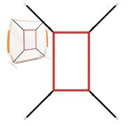 Zone de Frappe Pitching - Panneau réglable pour Baseball, Softball, marqueur d'entraînement Stable pour Lancer, Rencontres, Attraper, Fixation Filet Universelle | Outil d'entraînement