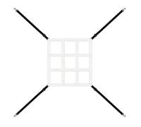 Zone de frappe réglable pour baseball, softball, cible de lancement de filet pour pratiquer la pratique, la lance pour frapper le filet de baseball pour l'entraînement et les pratiques de frappe