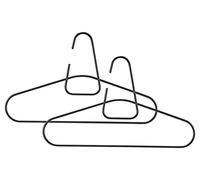 Zone Denmark A-Hanger Lot de 2 cintres en métal Noir
