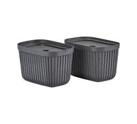 Zone Denmark Boîte de rangement Pulp 15x23 cm. lot de 2 Black
