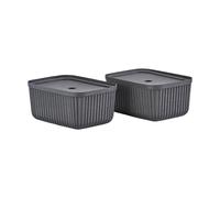 Zone Denmark Boîte de rangement Pulp 23x32 cm. lot de 2 Black