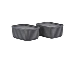 Zone Denmark Boîte de rangement Pulp 23x32 cm. lot de 2 Black