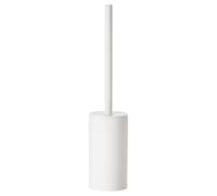 Zone Denmark - Brosse de Toilette Solo - Design Scandinave Minimaliste - Support Décoratif en ABS & Porcelaine - Blanc