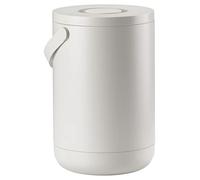 ZONE DENMARK Circular Poubelle - Corbeille À Déchets Design Avec Couvercle À Clip - En ABS Et Métal Durable - 22 litres - 44 x 28 cm - Gris Chaud