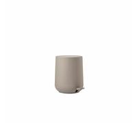 Zone Denmark - Poubelle Salle de Bain Nova - 3L - Design Scandinave - Plastique ABS Doux Au Toucher - Poubelle Cuisine ÉLéGante H23cm D20,5cm - Taupe