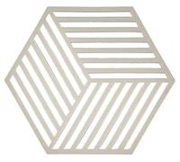 Zone Denmark - Dessous De Plat Hexagon en Silicone - Design GéoméTrique Moderne - Résistant À 250°C - Lave-Vaisselle - Dimensions 16 x 14 x 0,9 cm - Gris Chaud