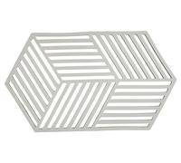 Zone Denmark - Dessous De Plat Hexagon en Silicone - Design GéoméTrique Moderne - Résistant À 250°C - Lave-Vaisselle - Dimensions 24 x 14 x 0,9 cm - Gris Chaud