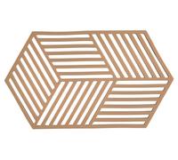Zone Denmark - Dessous De Plat Hexagon en Silicone - Design GéoméTrique Moderne - Résistant À 250°C - Lave-Vaisselle - Dimensions 24 x 14 x 0,9 cm - Terracotta
