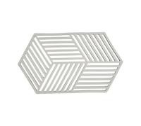 Zone Denmark - Dessous De Plat Hexagon en Silicone - Design GéoméTrique Moderne - Résistant À 250°C - Lave-Vaisselle - Dimensions 24 x 14 x 0,9 cm - Gris Chaud