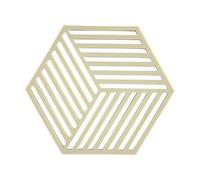Zone Denmark - Dessous De Plat Hexagon en Silicone - Design GéoméTrique Moderne - Résistant À 250°C - Lave-Vaisselle - Dimensions 16 x 14 x 0,9 cm - Poire