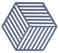 Zone Denmark - Dessous De Plat Triangle en Silicone - Design GéoméTrique Moderne - Résistant À 250°C - Lave-Vaisselle - Dimensions 16 x 14 x 0,9 cm - Denim