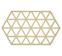 Zone Denmark - Dessous De Plat Triangle en Silicone - Design GéoméTrique Moderne - Résistant À 250°C - Lave-Vaisselle - Dimensions 24 x 14 x 0,9 cm - Sable Chaud