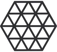 Zone Denmark - Dessous De Plat Triangle en Silicone - Design GéoméTrique Moderne - Résistant À 250°C - Lave-Vaisselle - Dimensions 16 x 14 x 0,9 cm - Noir
