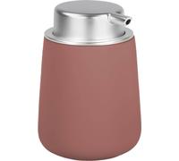 Zone Denmark Distributeur de savon céramique mat salle de bain cuisine "Nova" Soft Touch peach red